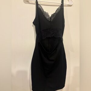 Windsor Black Lace Detail Dress